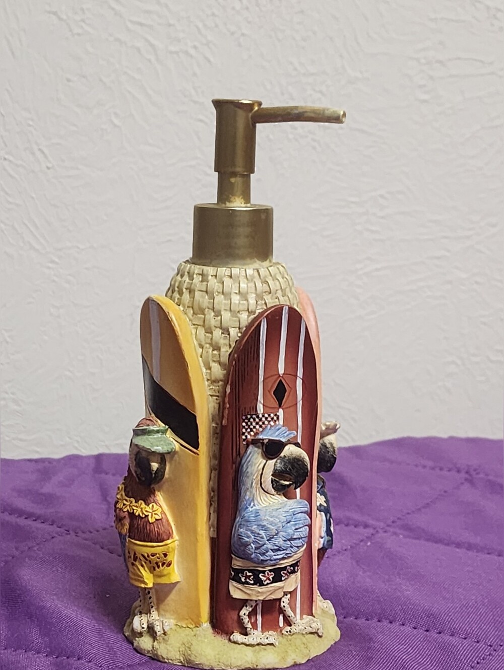 Unique Parrot Surfers Soap Dispenser